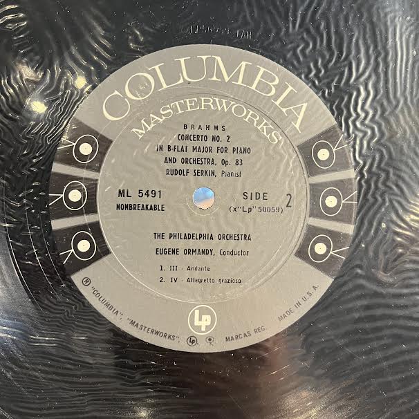 Rudolf Serkin - Piano Concerto No. 2 In B Flat Major (VINYL) | Near Mint (NM or M-) Very Good Plus (VG+)-