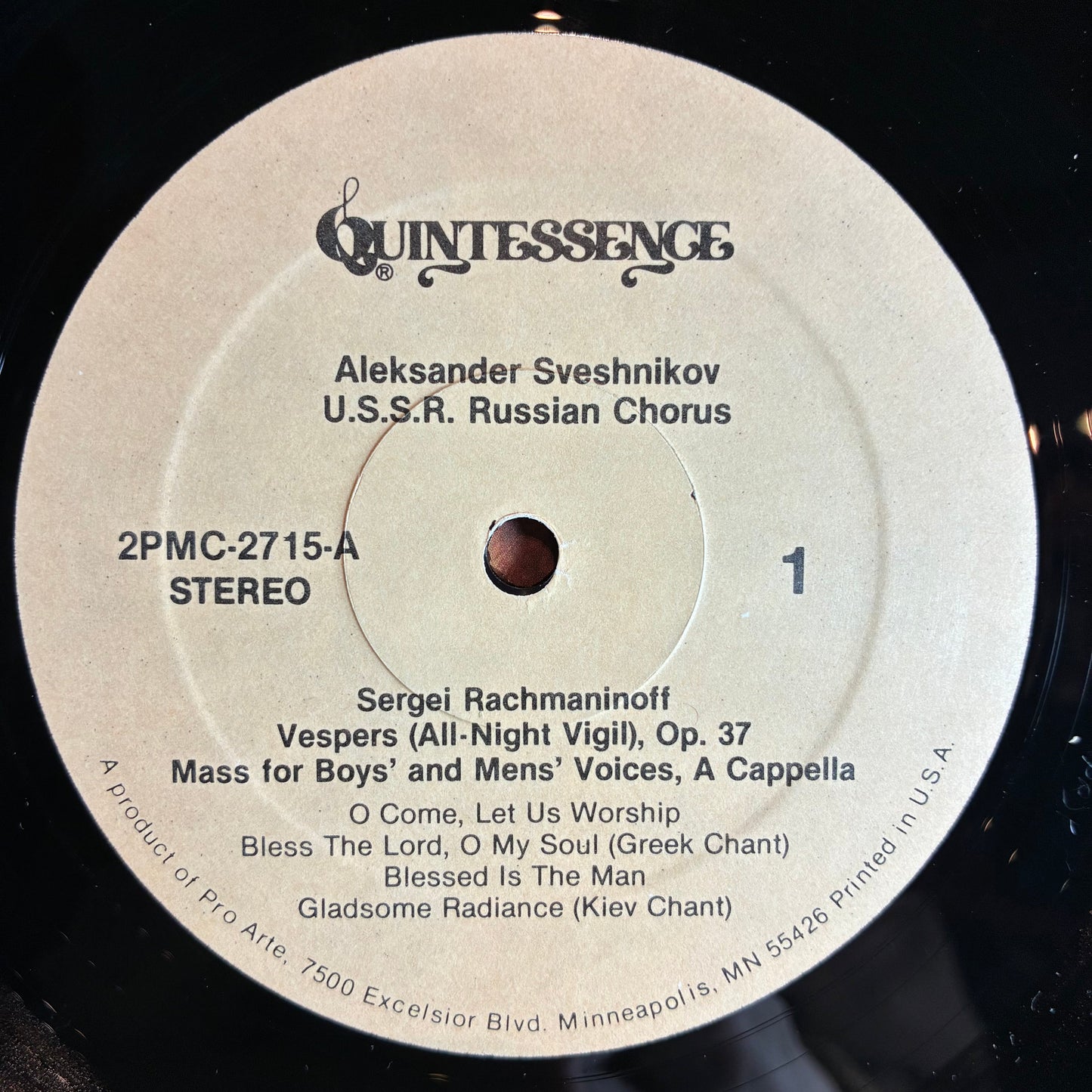 Александр Свешников - Rachmaninoff Vespers (All-Night Vigil), Op. 37 (2x VINYL) | Near Mint (NM or M-) Very Good Plus Plus (VG++)-