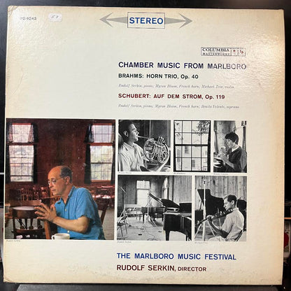 Johannes Brahms - Chamber Music From Marlboro: Horn Trio, Op. 40 / Auf Dem Strom, Op. 119 (VINYL) | Near Mint (NM or M-) Excellent+ (EX+)-