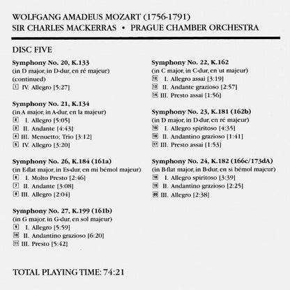 Wolfgang Amadeus Mozart - The Symphonies (10x CD Telarc ‎– CD 80729) | USED Near Mint (NM or M-) Near Mint (NM)-