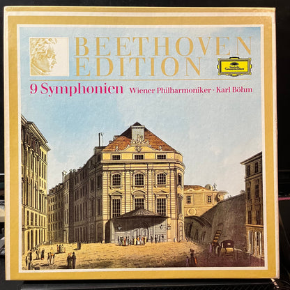 Ludwig Van Beethoven - Wiener Philharmoniker, Karl Böhm – 9 Symphonien (VINYL BOX 8xLP DEUTSCHE GRAMMOPHON R-205040 1977) | Near Mint (NM or M-) Near Mint (NM)-