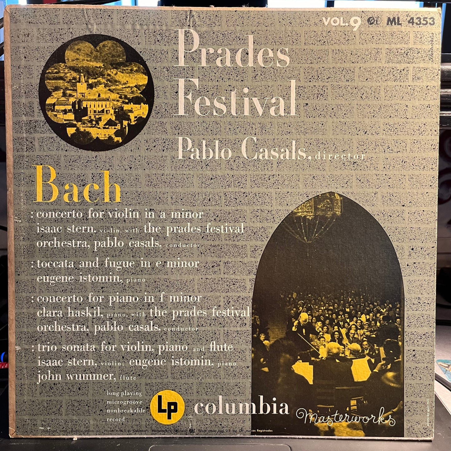 Johann Sebastian Bach - Prades Festival Vol. 9 | Near Mint (NM) Near Mint (NM)-
