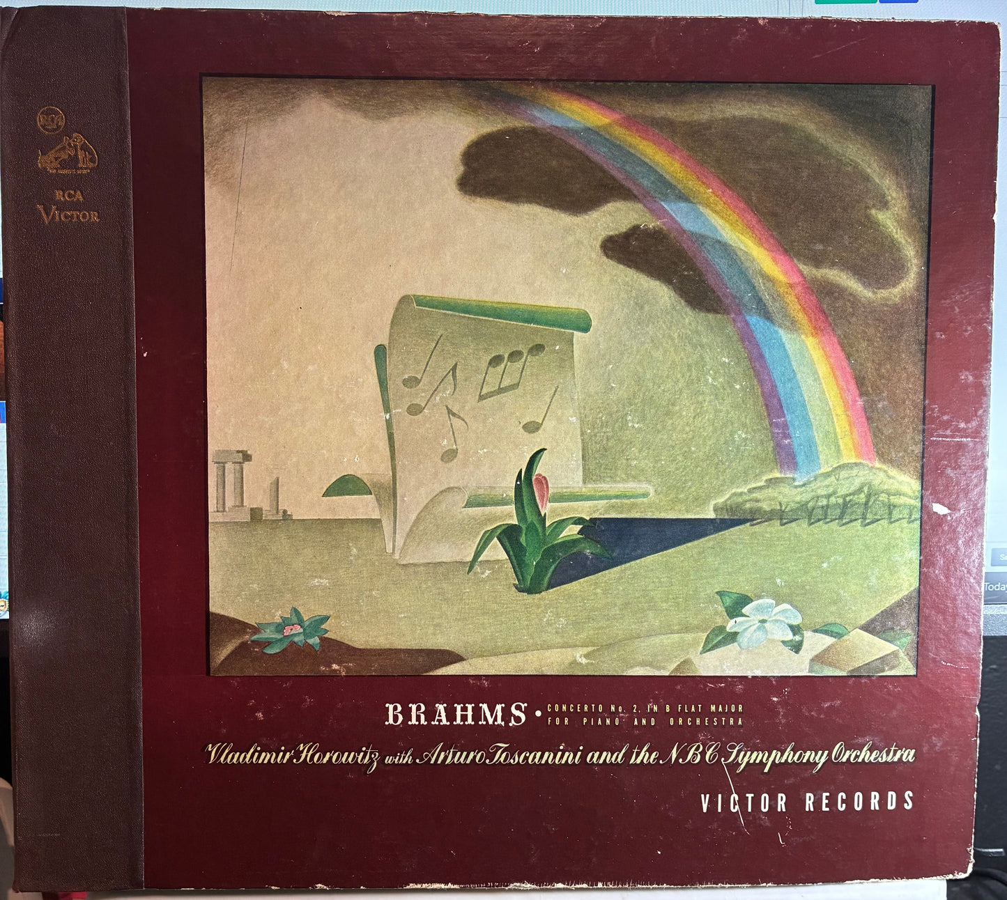 Johannes Brahms - Concerto No. 2, In B Flat Major For Piano And Orchestra, Op. 83 (6x SHELLAC *78RPM*) | Near Mint (NM or M-) Very Good Plus (VG+)-
