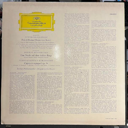 Ottorino Respighi - Pini Di Roma / Eine Nacht Auf Dem Kahlen Berge... (VINYL) | Near Mint (NM or M-)-