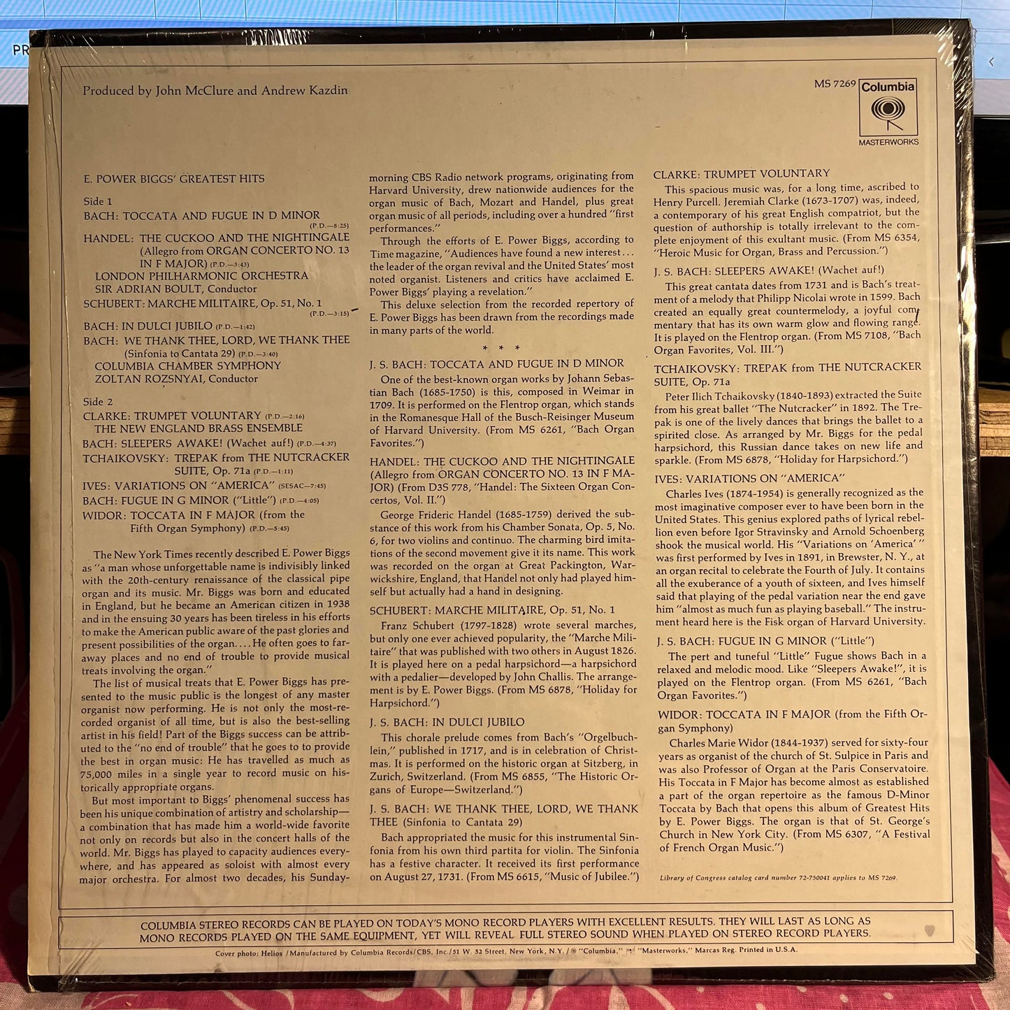 E. Power Biggs - E. Power Biggs' Greatest Hits *SHRINK* | Near Mint (NM) Near Mint (NM)-