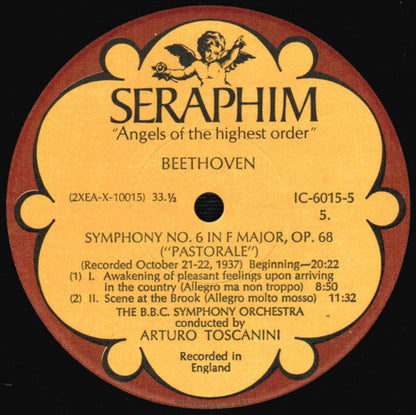 Arturo Toscanini - Beethoven: Symphonies Nos. 1, 4 & 6 ("Pastorale") *BOX* | Near Mint (NM) Excellent (EX)-