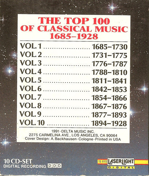 Various - The Top 100 Masterpieces Of Classical Music: 1685-1928 *10XCD BOX* | Near Mint (NM) Near Mint (NM)-