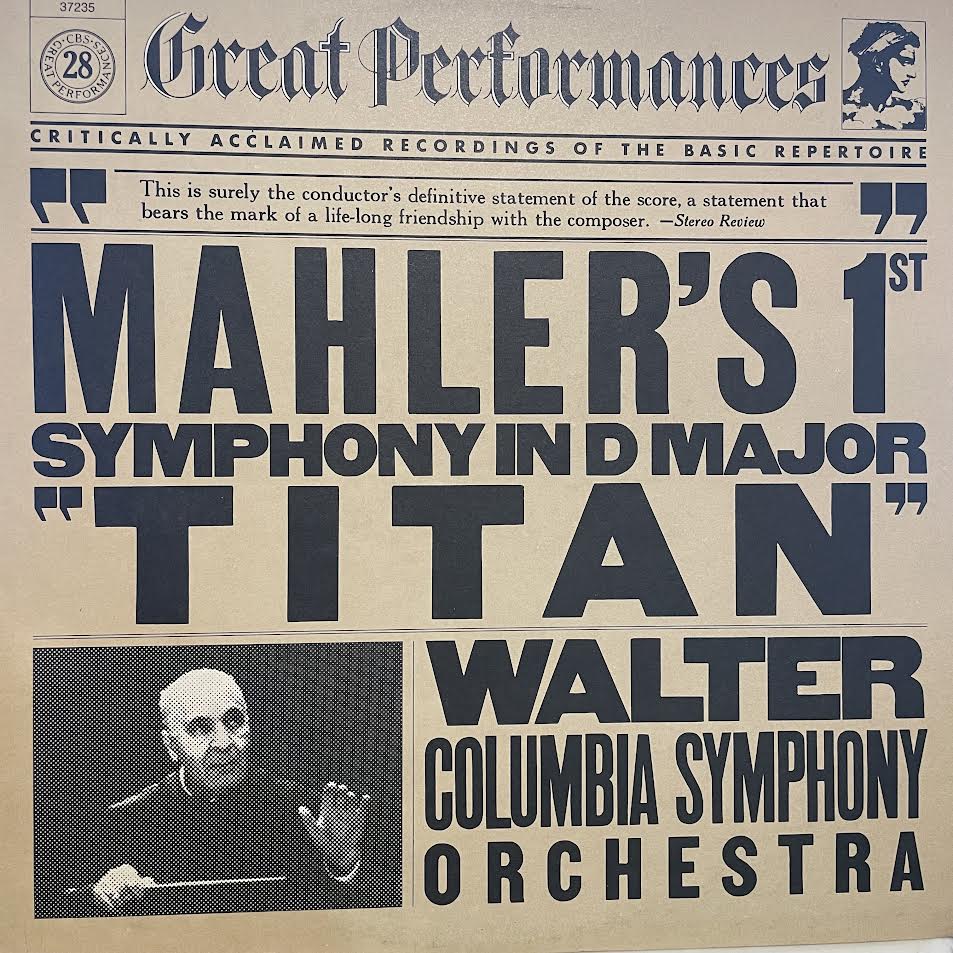 Gustav Mahler - Mahler's 1st Symphony In D Major "Titan" (VINYL) | Near Mint (NM) Near Mint (NM)-