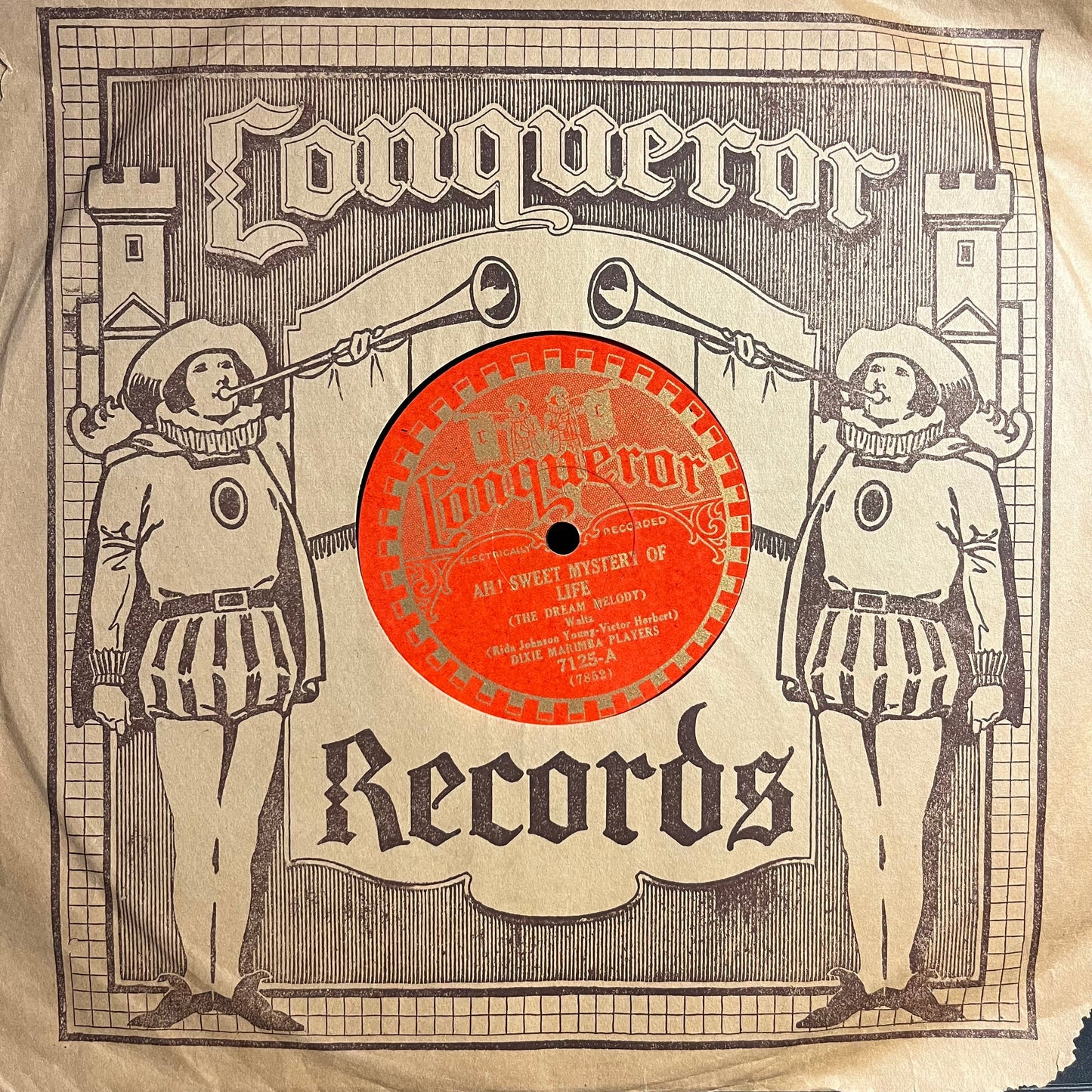 Dixie Marimba Players / Schubert's Orchestra - Ah! Sweet Mystery Of Life / Gypsy Love Song (78RPM 10" RECORD) | Near Mint (NM) Very Good Plus (VG+)-