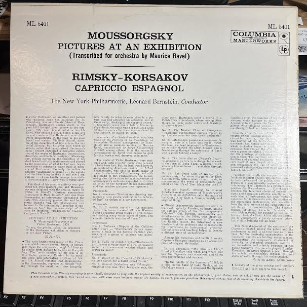 Modest Mussorgsky - Pictures At An Exhibition · Capriccio Espagnol (VINYL) | Near Mint (NM or M-)-