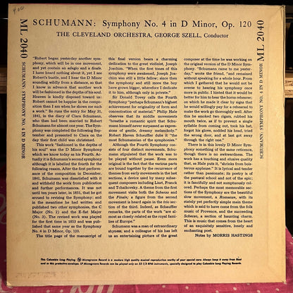 Robert Schumann - Symphony No. 4 In D-Minor, Op. 120 10" | Near Mint (NM) Near Mint (NM)-