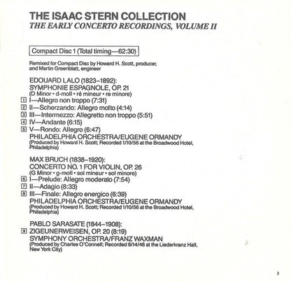 Isaac Stern - The Early Concerto Recordings, Vol. 2 (3xCD) | Near Mint (NM) Near Mint (NM)-