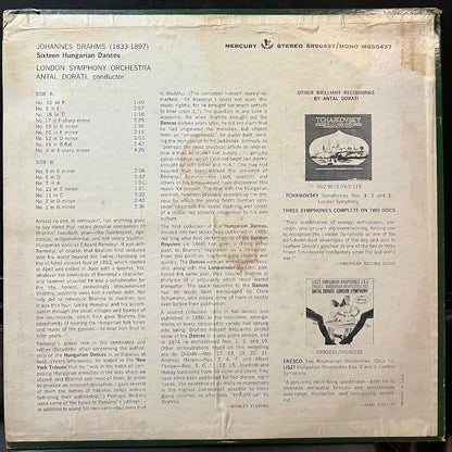 Johannes Brahms - 16 Hungarian Dances (VINYL) | Near Mint (NM) Very Good Plus Plus (VG++)-