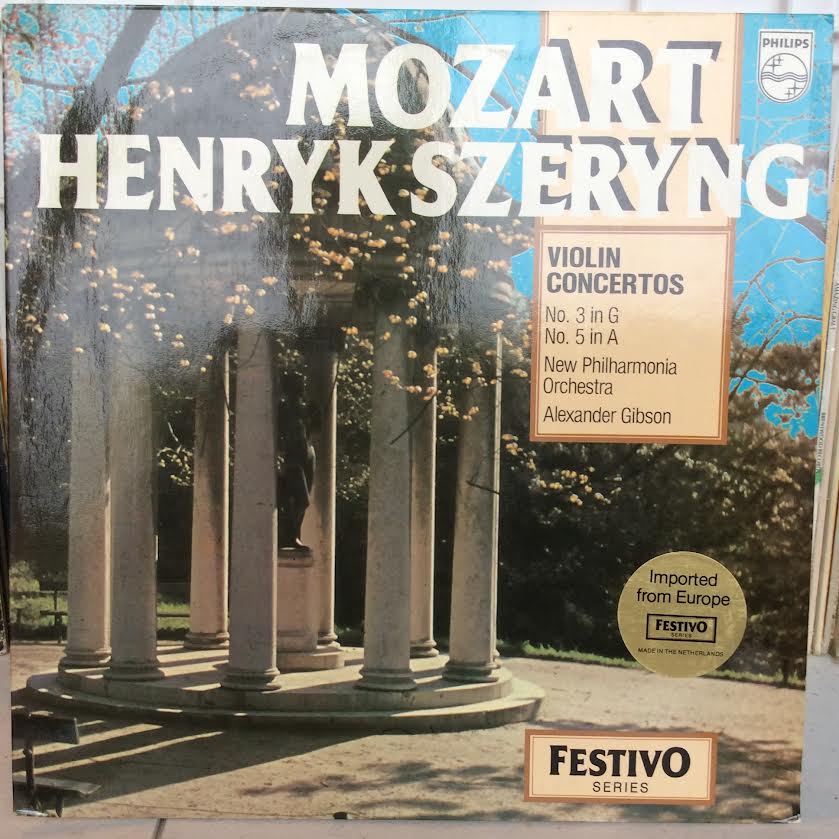 Wolfgang Amadeus Mozart, Henryk Szeryng, New Philh - Violin Concertos No. 3 in G No. 5 in A (VINYL) | Near Mint (NM or M-)-