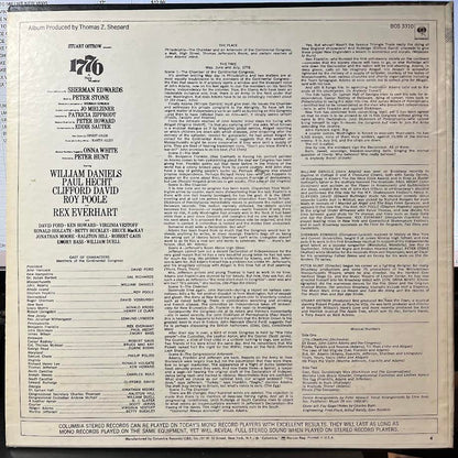 William Daniels - 1776 (A New Musical) (VINYL) | Near Mint (NM) Excellent (EX)-