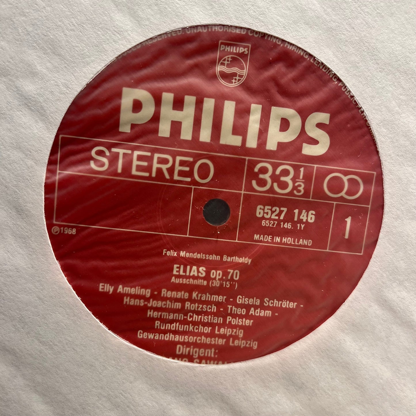 Felix Mendelssohn-Bartholdy - Elias | Near Mint (NM) Near Mint (NM)-