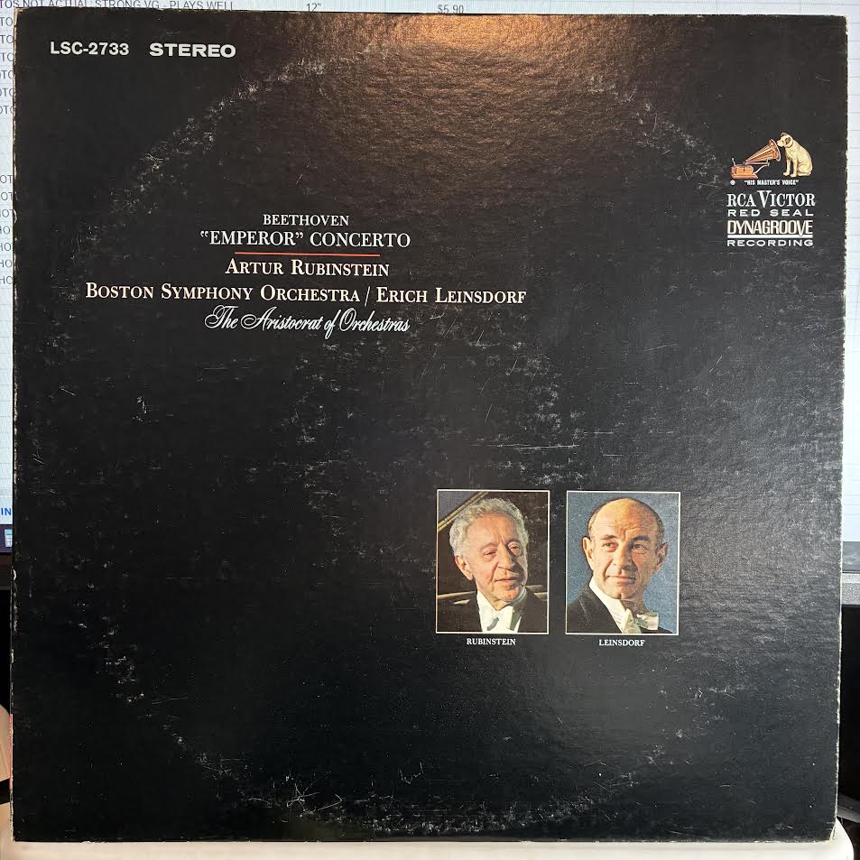 Ludwig van Beethoven - "Emperor" Concerto (VINYL) | Near Mint (NM or M-) Excellent+ (EX+)-