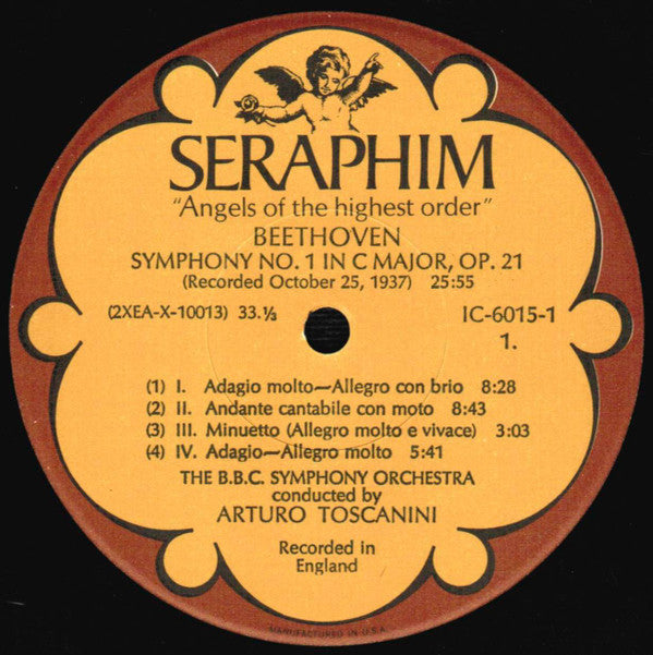 Arturo Toscanini - Beethoven: Symphonies Nos. 1, 4 & 6 ("Pastorale") *BOX* | Near Mint (NM) Excellent (EX)-