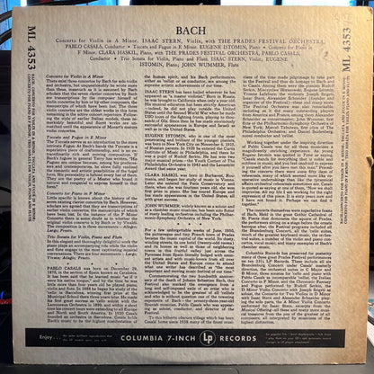 Johann Sebastian Bach - Prades Festival Vol. 9 | Near Mint (NM) Near Mint (NM)-