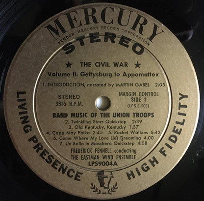 Frederick Fennell - The Civil War Its Music And Its Sounds Volume 2 | Near Mint (NM) Near Mint (NM)-