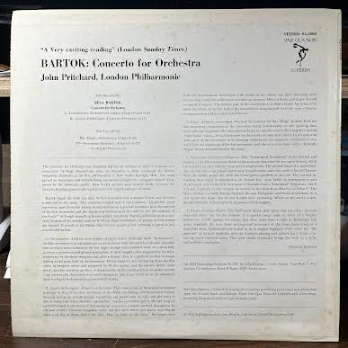 Béla Bartók - Concerto For Orchestra (VINYL) | Near Mint (NM or M-)-