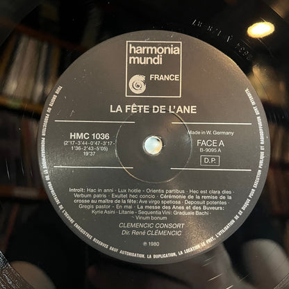 Clemencic Consort - La Fête De L´âne - Traditions Du Moyen-Age (FRENCH VINYL) | Near Mint (NM) Near Mint (NM)-