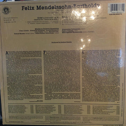 Felix Mendelssohn-Bartholdy - Mendelssohn Octet In E-flat Major, Op. 20 / Trio No. 1 In D Minor (VINYL) | Near Mint (NM) Near Mint (NM)-