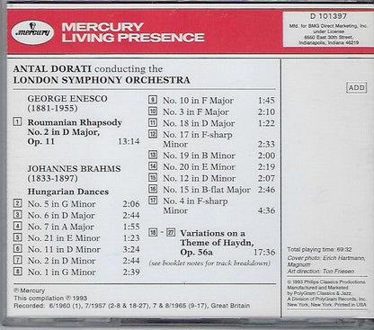 George Enescu - Dorati Conducts Brahms And Enesco (CD) | Near Mint (NM) Near Mint (NM)-