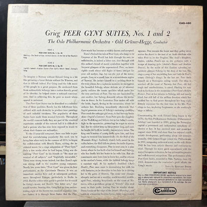 Edvard Grieg - Peer Gynt Suites, Nos. 1 And 2 (VINYL) | Near Mint (NM) Excellent+ (EX+)-