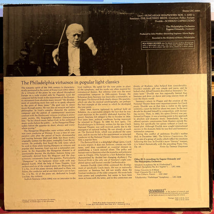Franz Liszt - Hungarian Rhapsodies Nos. 1 And 2, Bartered Bride: Overture *STEREO/RED SEAL* | Near Mint (NM) Excellent (EX)-