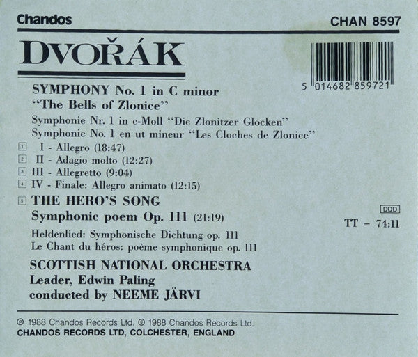 Symphony No. 1 ' The Bells Of Zlonice' - The Hero's Song Symphonic Poem Op. 111 (CD) | Near Mint (NM) Near Mint (NM)-