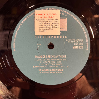 Maurice Greene (2) - Anthems *PROMO* | Near Mint (NM) Near Mint (NM)-