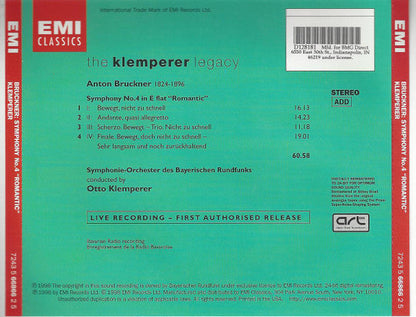 Anton Bruckner - Symphony 4 Romantic (CD) | Near Mint (NM) Near Mint (NM)-