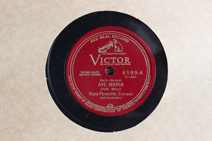 Rosa Ponselle - Ave Maria / Elegie *78 RPM* | Very Good Plus (VG+) Generic-