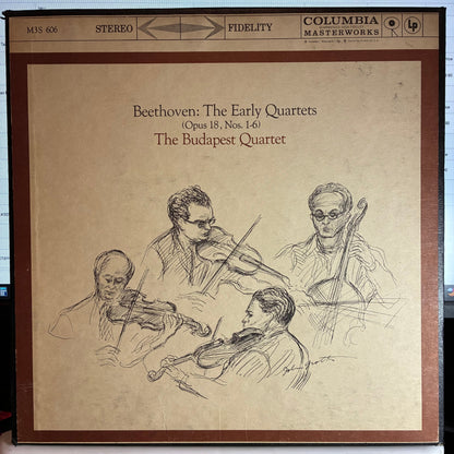 Ludwig van Beethoven - The Early Quartets, Opus 18, Nos. 1–6 (3x VINYL) | Very Good Plus (VG+) Very Good Plus (VG+)-