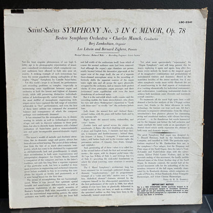 Camille Saint-Saëns - A Stereo Spectacular / Symphony No. 3 (VINYL) | Very Good Plus (VG+) Very Good (VG)-