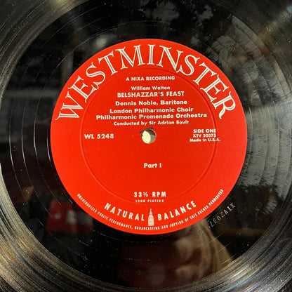 Sir William Walton - Belshazzar's Feast | Very Good Plus (VG+) Very Good Plus (VG+)-