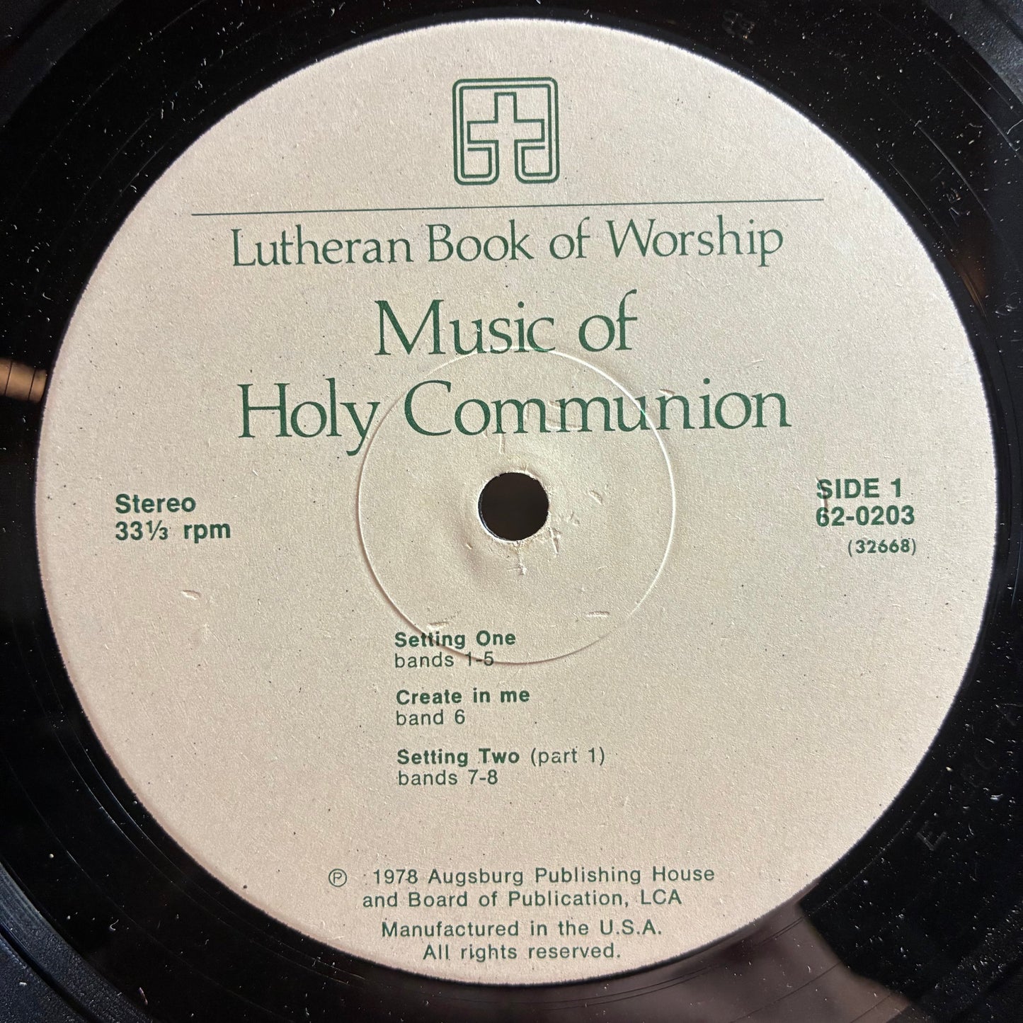 Various - Lutheran Book Of Worship - Music Of Holy Communion (VINYL) | Very Good Plus (VG+) Excellent (EX)-
