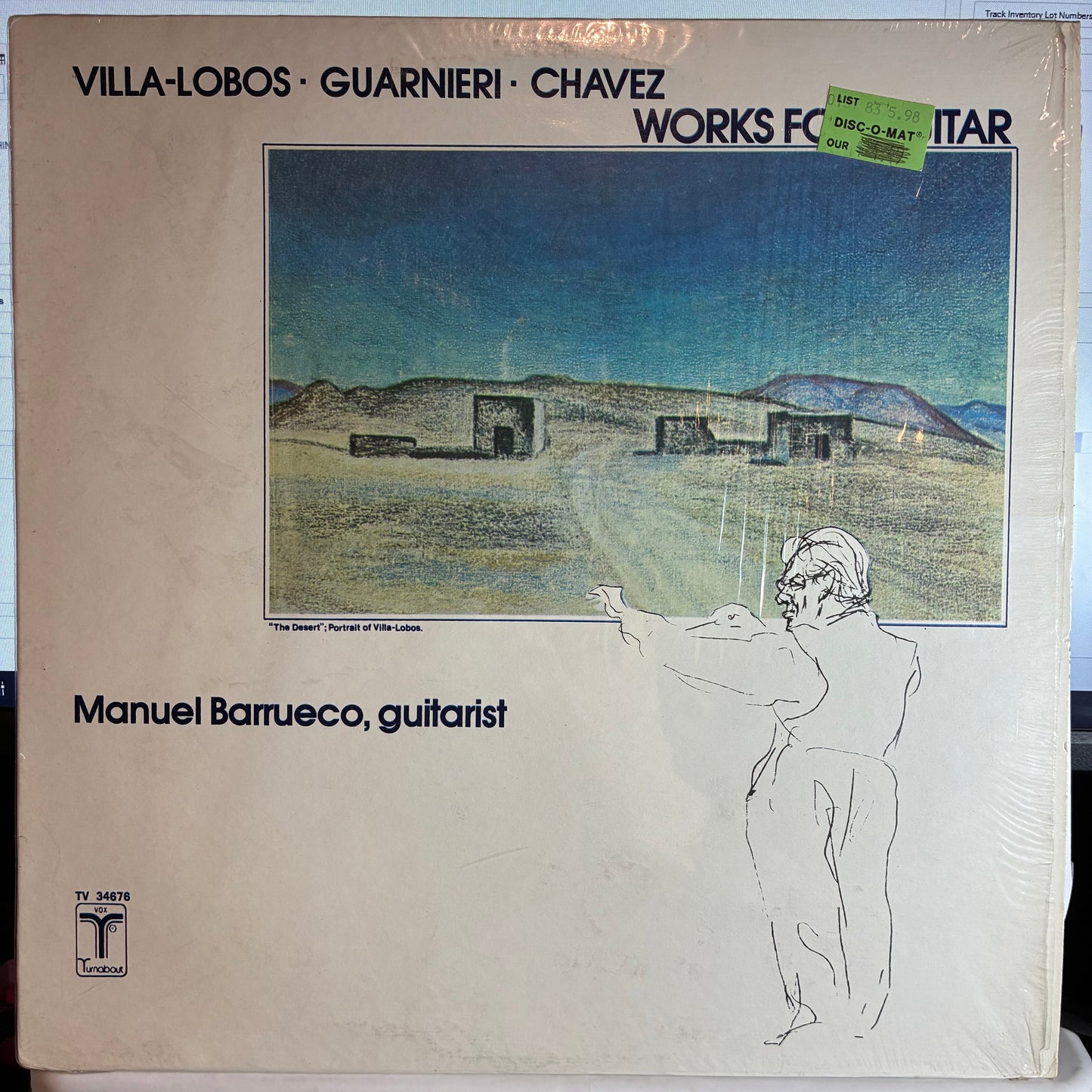 Heitor Villa-Lobos - Works For Guitar (VINYL) | Very Good Plus (VG+) Excellent (EX)-