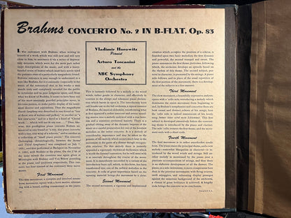 Johannes Brahms - Concerto No. 2, In B Flat Major For Piano And Orchestra, Op. 83 *6X12" SHELLAC* | Very Good Plus (VG+) Very Good (VG)-