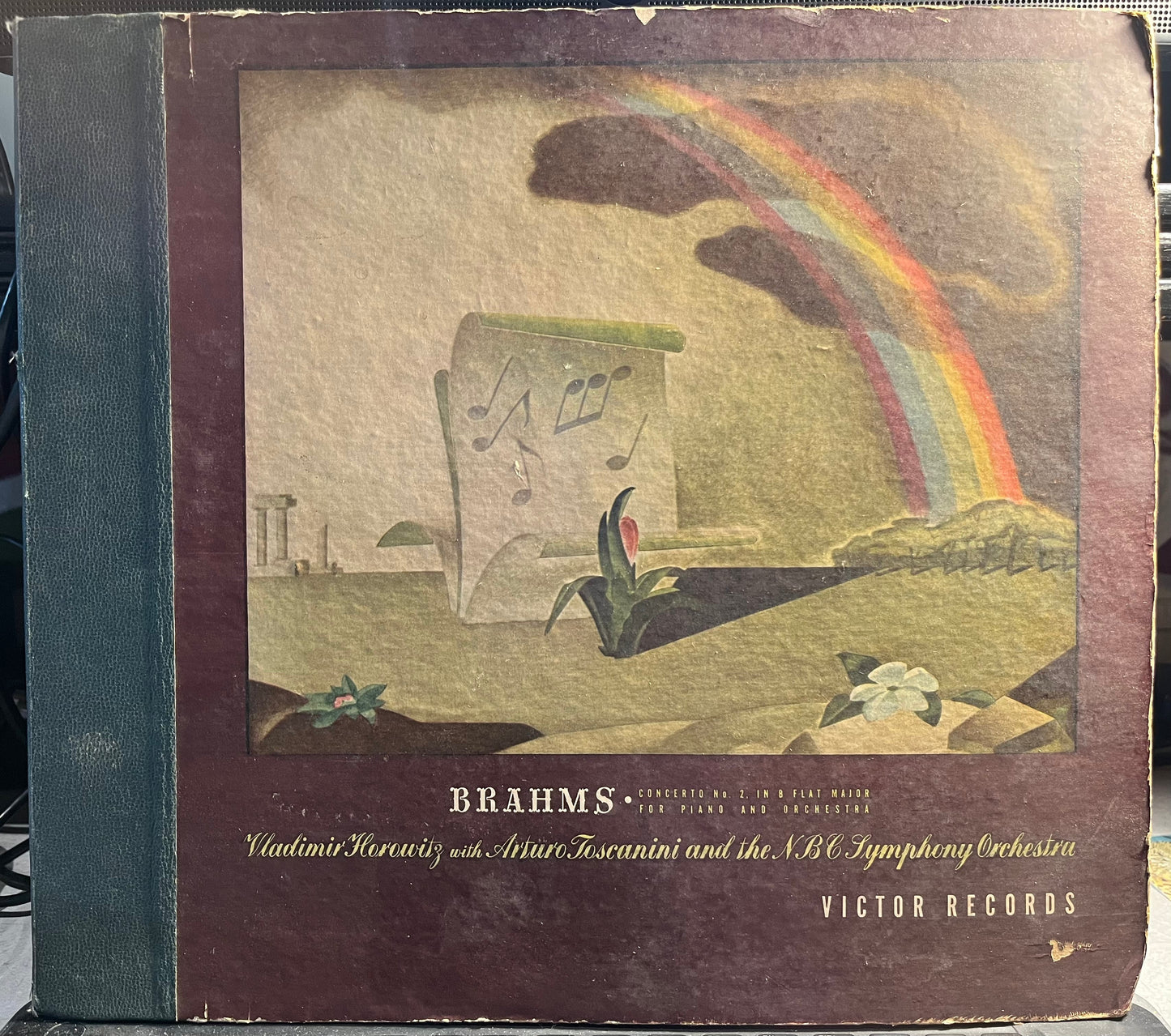 Johannes Brahms - Concerto No. 2, In B Flat Major For Piano And Orchestra, Op. 83 *6X12" SHELLAC* | Very Good Plus (VG+) Very Good (VG)-