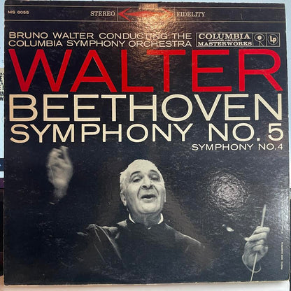 Bruno Walter - Symphony No. 5 · Symphony No. 4 (VINYL) | Very Good Plus (VG+) Very Good Plus (VG+)-