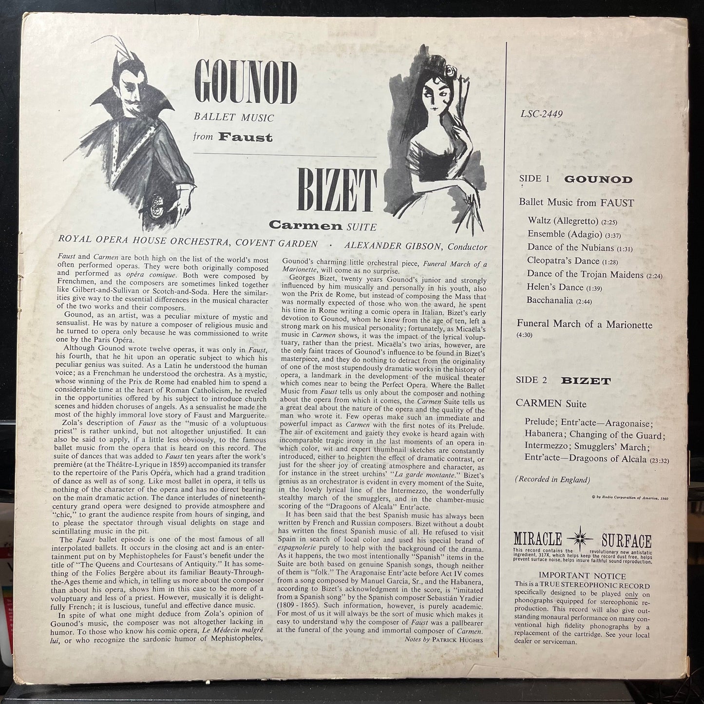 Charles Gounod - Faust Ballet Music / Carmen Suite (VINYL) |-