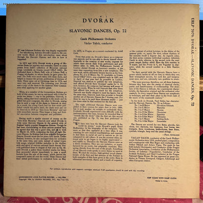 Antonín Dvořák - Slavonic Dances Opus 72 (Complete) | Very Good (VG) Excellent (EX)-