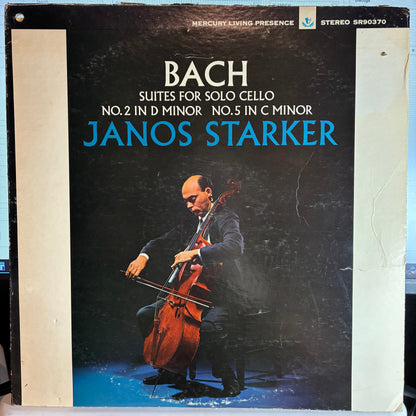 Johann Sebastian Bach - Suites For Solo Cello No.2 In D Minor No.5 In C Minor (VINYL) | Very Good (VG) Very Good (VG)-