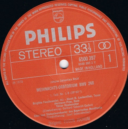 Johann Sebastian Bach - Weihnachts-Oratorium | Near Mint (NM) Near Mint (NM)-