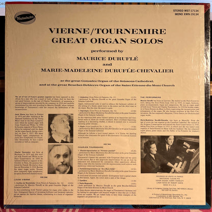 Maurice Duruflé - Louis Vierne / Charles Tournemire Great Organ Solos *SHRINK* | Near Mint (NM) Near Mint (NM)-