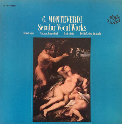 Claudio Monteverdi, Hugues Cuénod, Daniel Pinkham, - Secular Vocal Works | Very Good Plus (VG+) Near Mint (NM)-