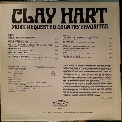 Clay Hart - Most Requested Country Favorites | Near Mint (NM) Near Mint (NM)-