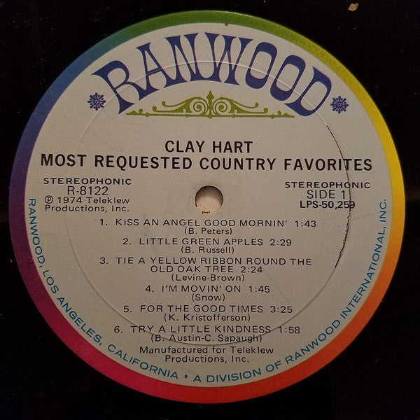 Clay Hart - Most Requested Country Favorites | Near Mint (NM) Near Mint (NM)-